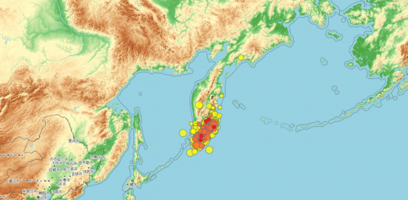 Часть полуострова Камчатка сдвинулась после землетрясения